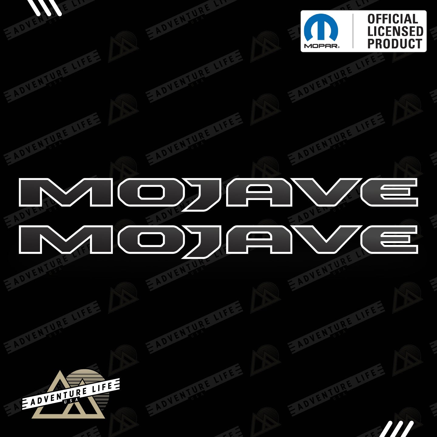 MOJAVE Hood Lettering | Set of 2