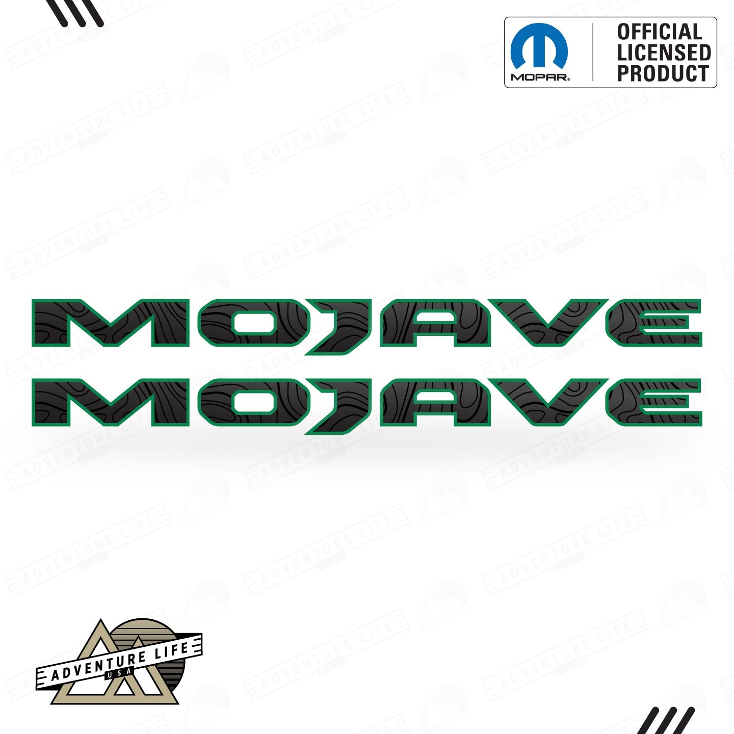 MOJAVE Hood Lettering | Set of 2