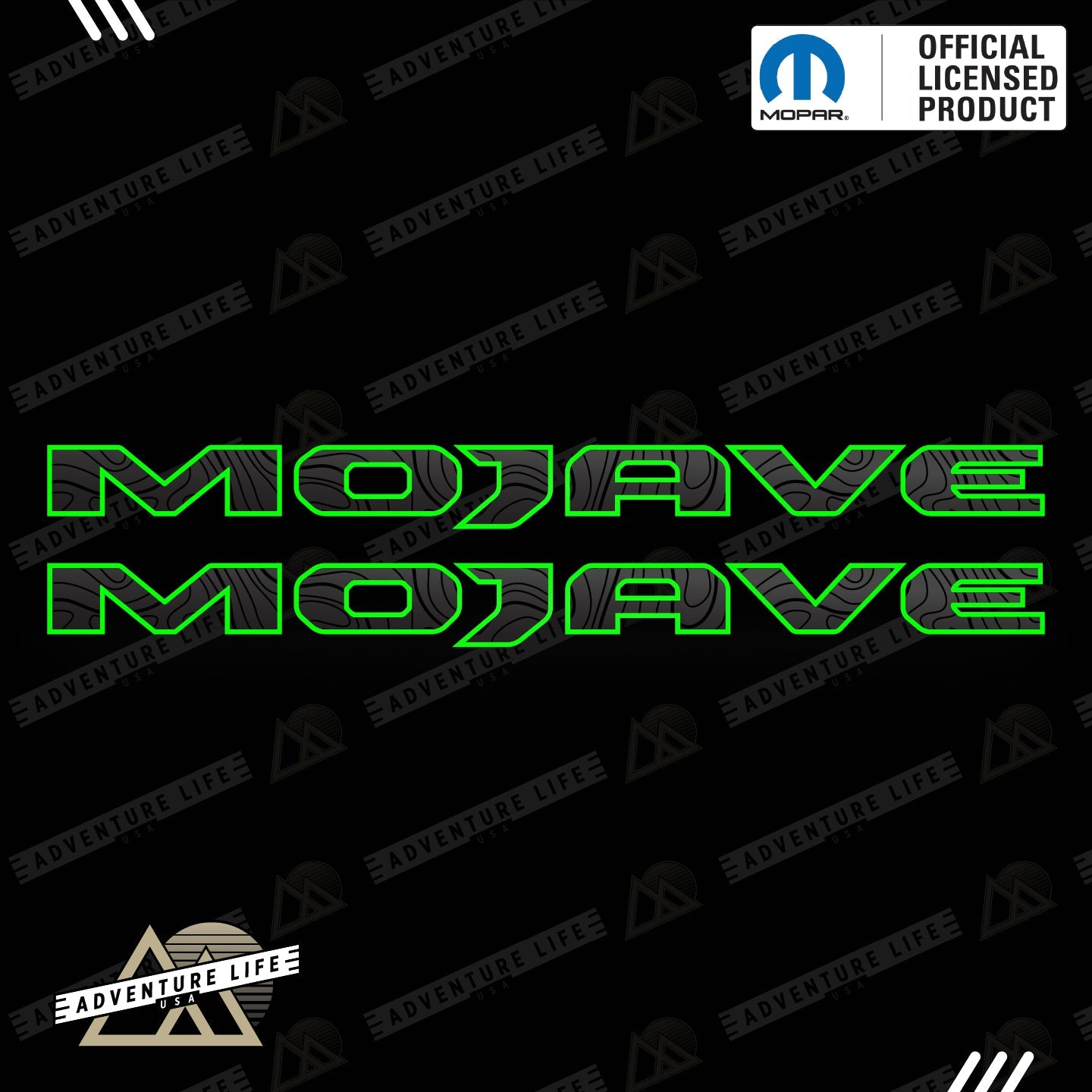 MOJAVE Hood Lettering | Set of 2