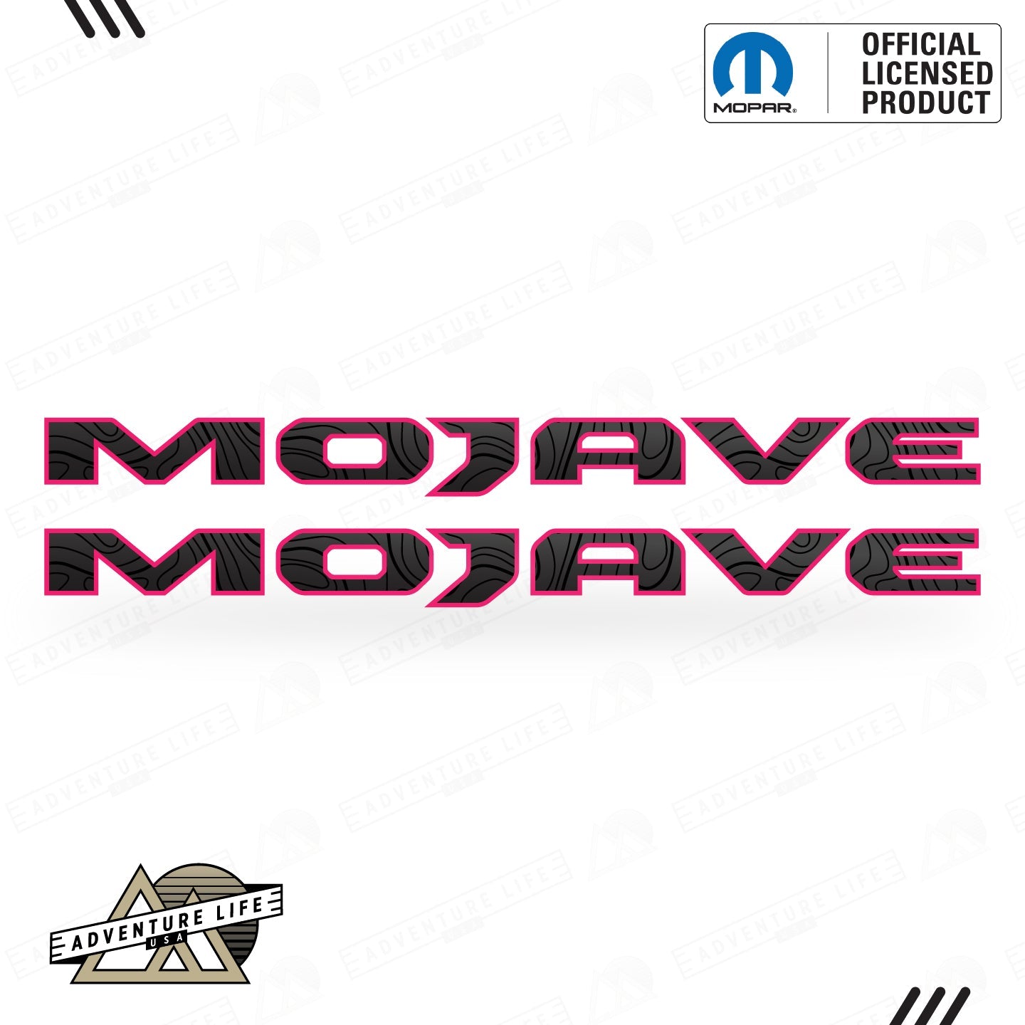 MOJAVE Hood Lettering | Set of 2
