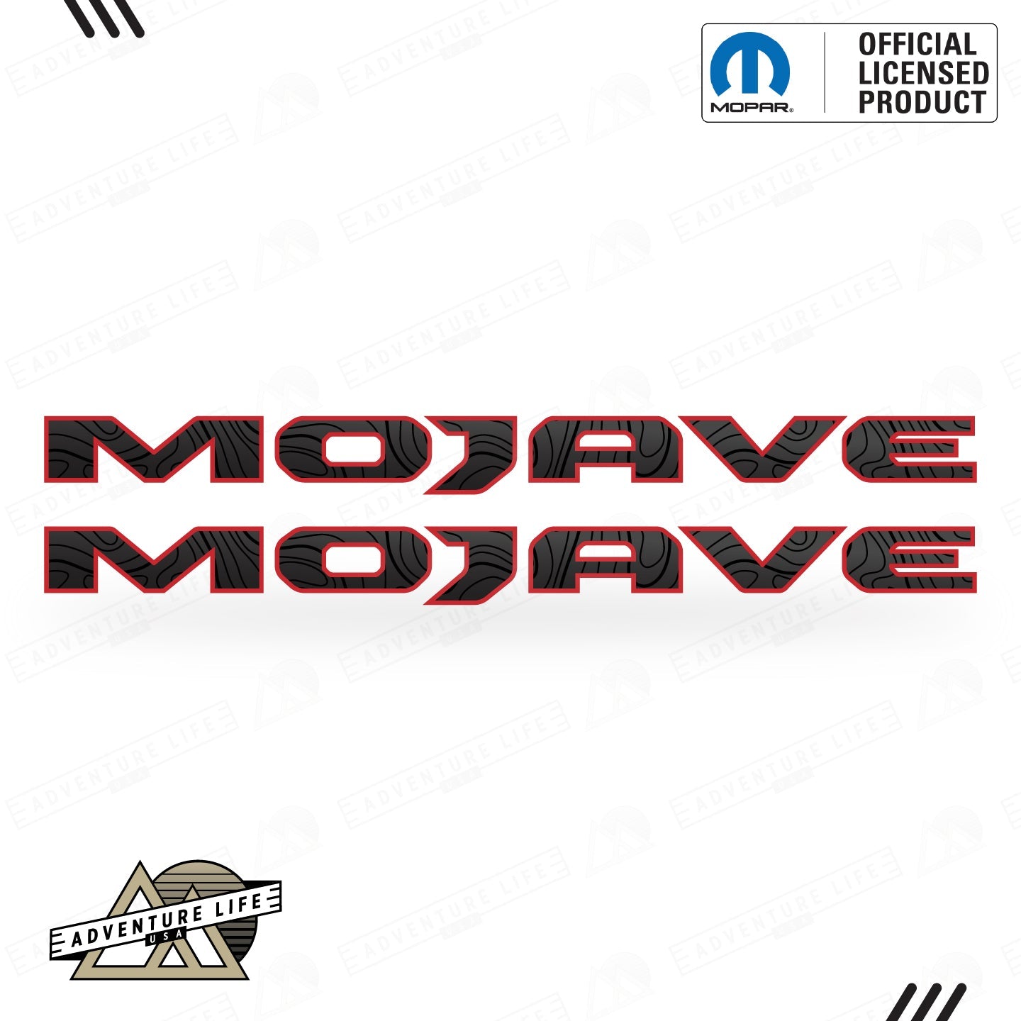 MOJAVE Hood Lettering | Set of 2