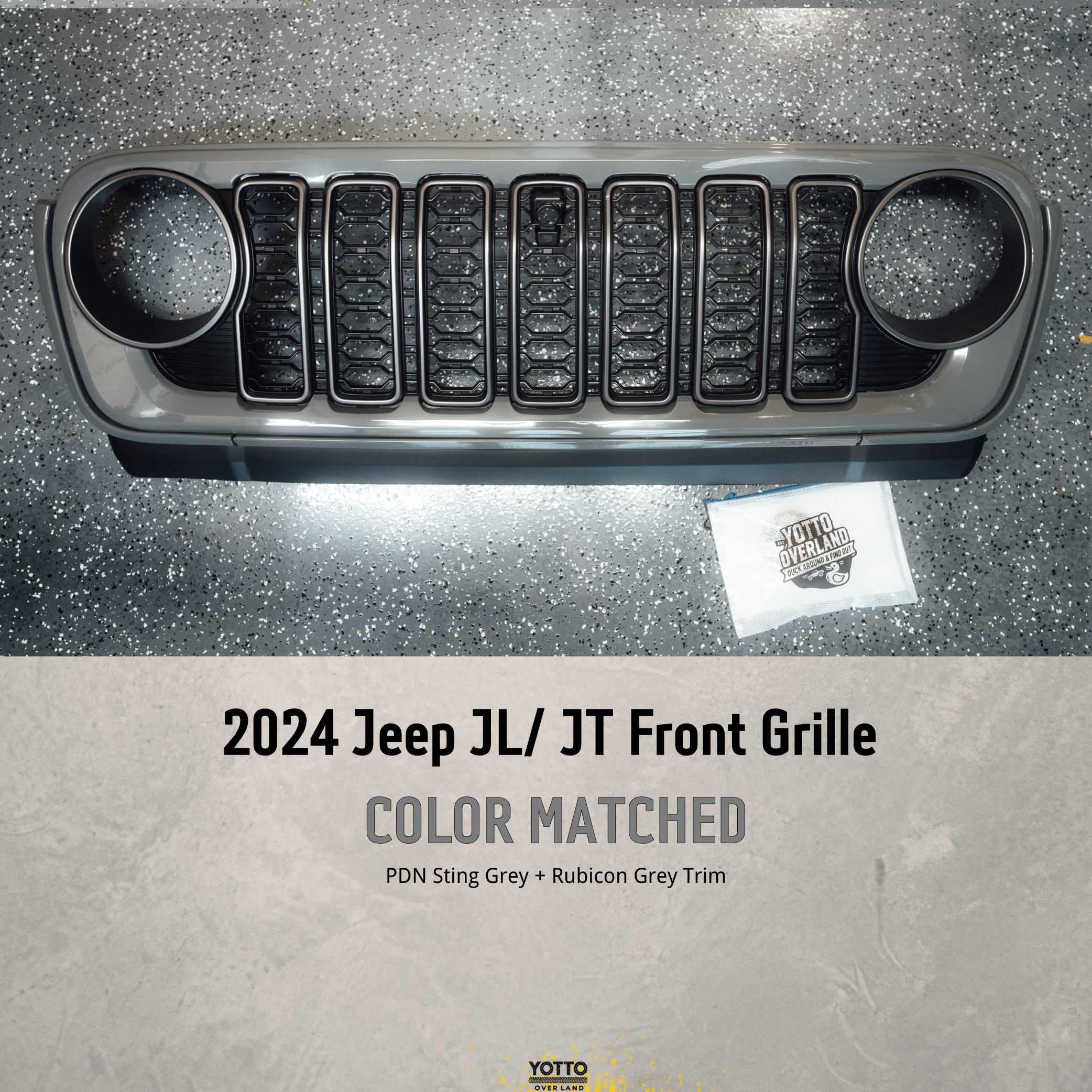 Custom Painted Front Grille – Refreshed Style fits Wrangler JL/ GladiatorJT