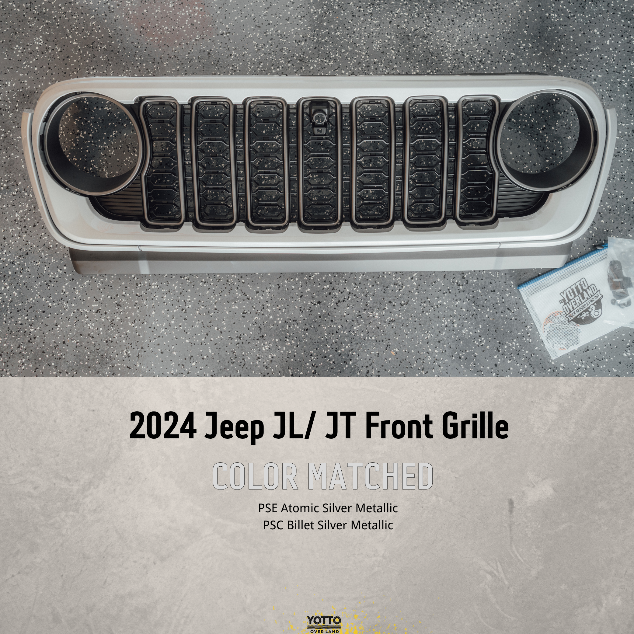 Custom Painted Front Grille – Refreshed Style fits Wrangler JL/ GladiatorJT