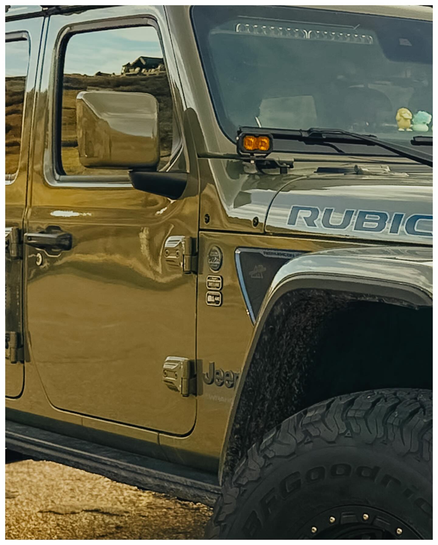 Light Blemished: Mirror Cover Color Matched Fits Wrangler JL Gladiator JT