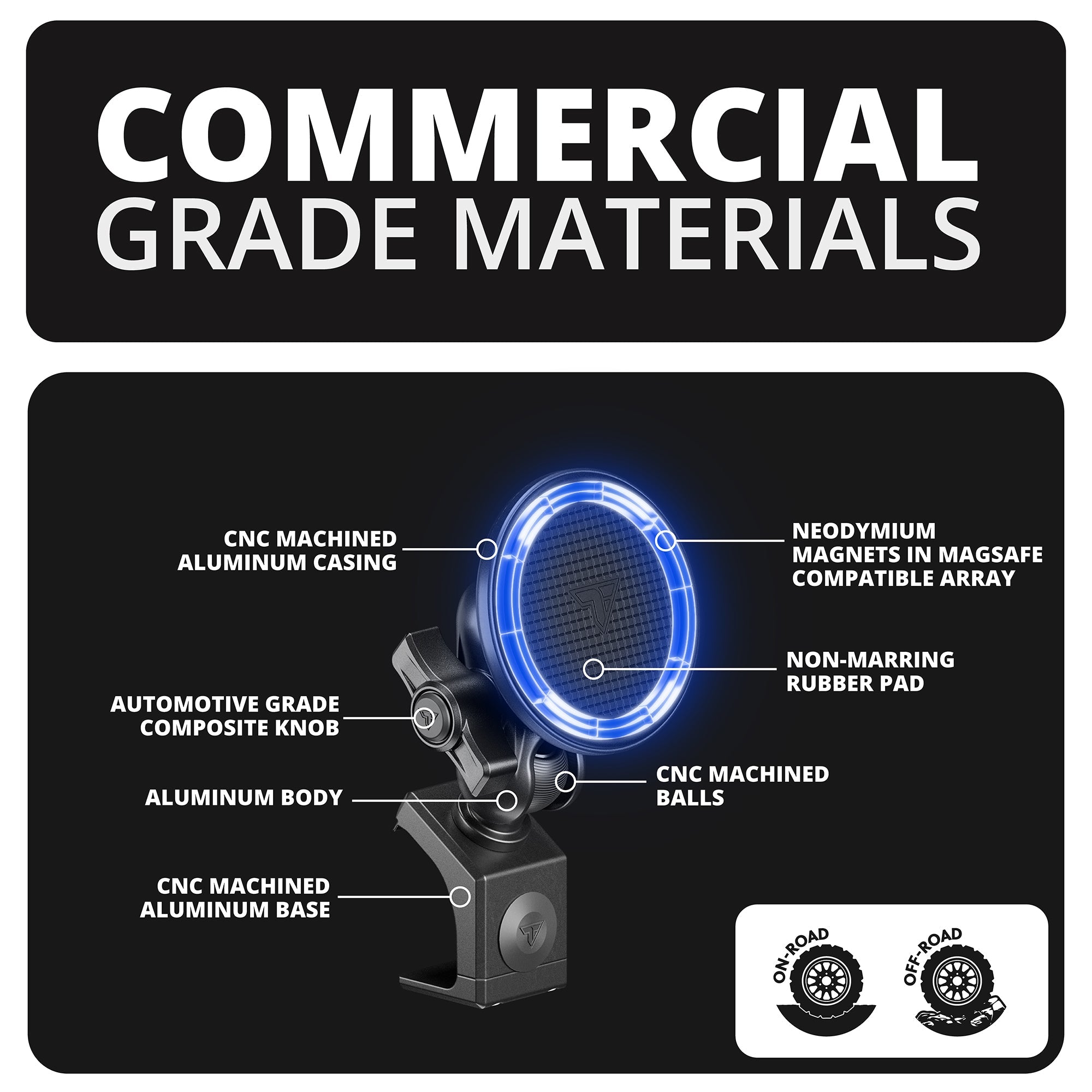 LINK™ MagSafe Phone Mount With Top Dash Clip | 2