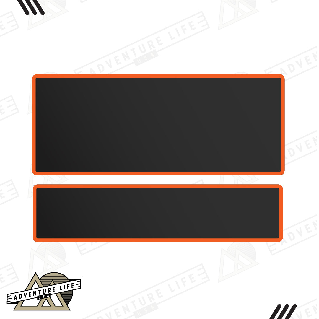 Sun Visor Decal Set – Covers OEM Warning Labels | Driver + Passenger Pair