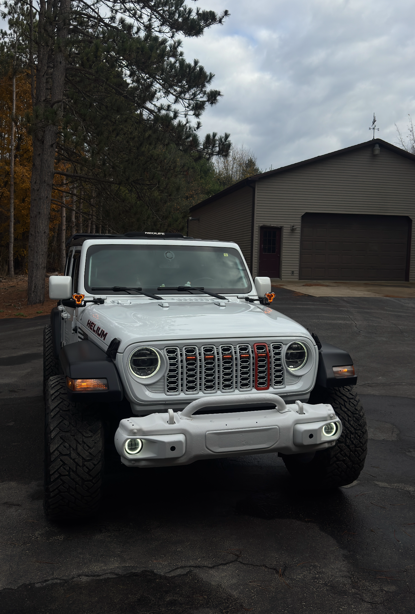 Whiteout or AnyColor – 2024 Jeep Wrangler JL & Gladiator JT Front Grille