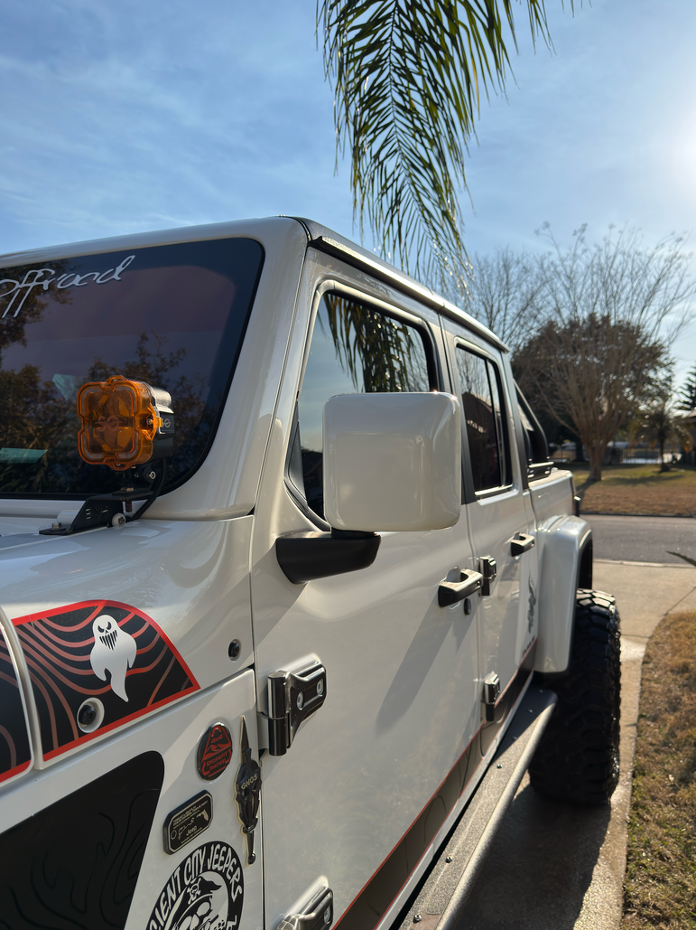Light Blemished: Mirror Cover Color Matched Fits Wrangler JL Gladiator JT