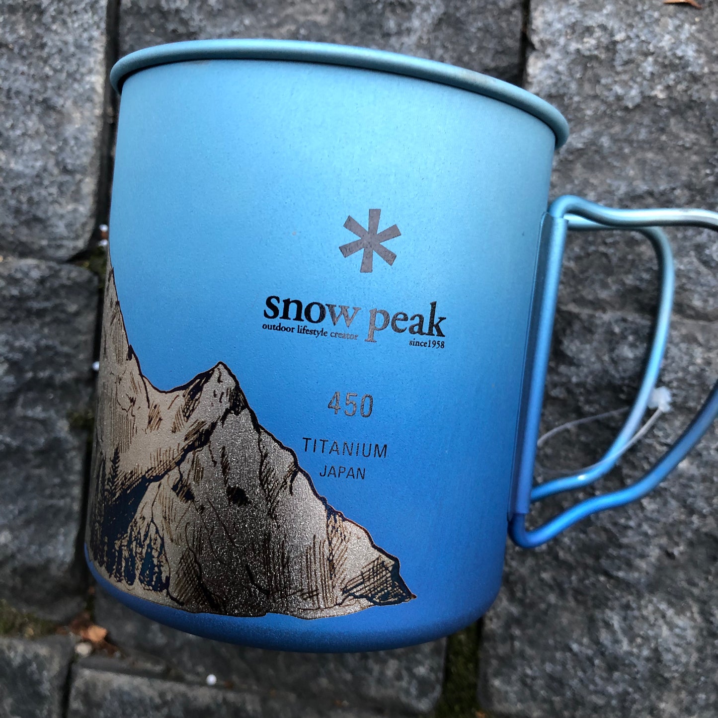 Snow Peak Ti Cup Engraved & Anodized Art Handcrafted