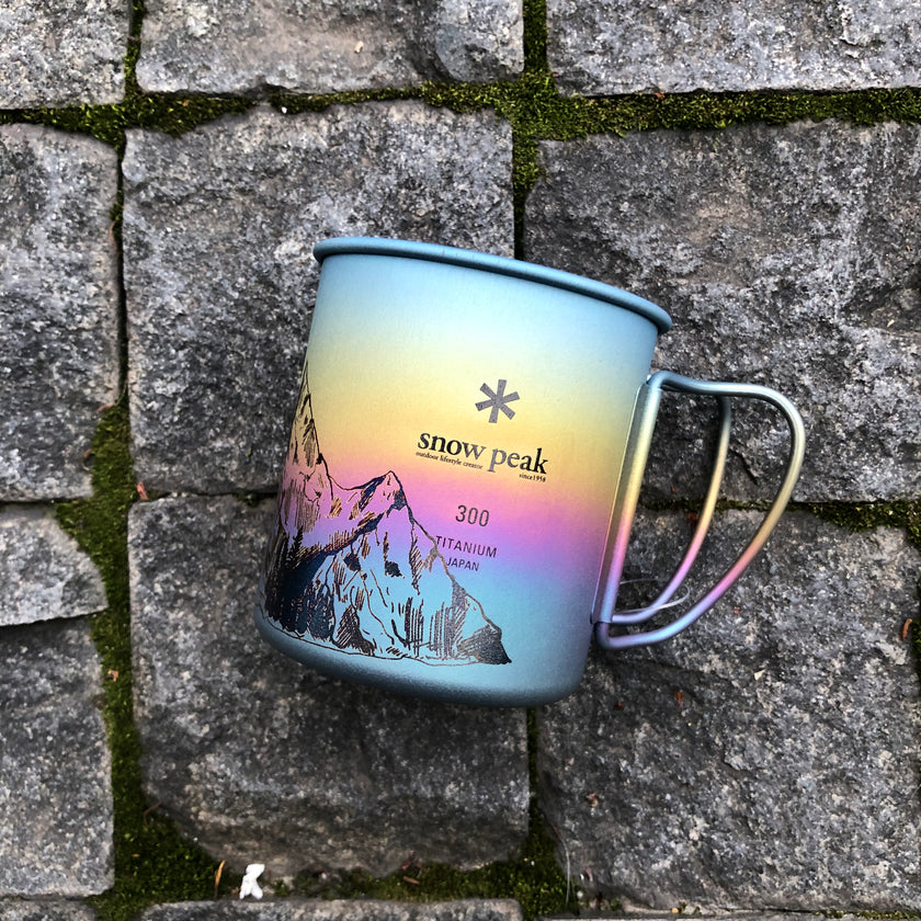 Snow Peak Ti Cup Engraved & Anodized Art Handcrafted