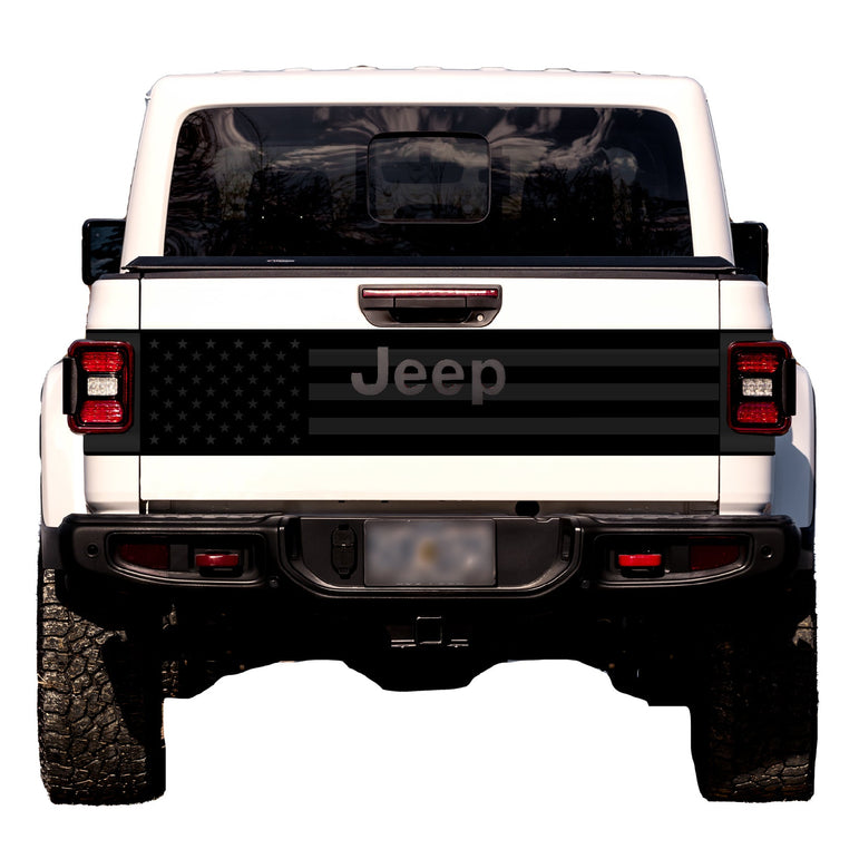 Tailgate Wrap Kit for Gladiator | Black Flag