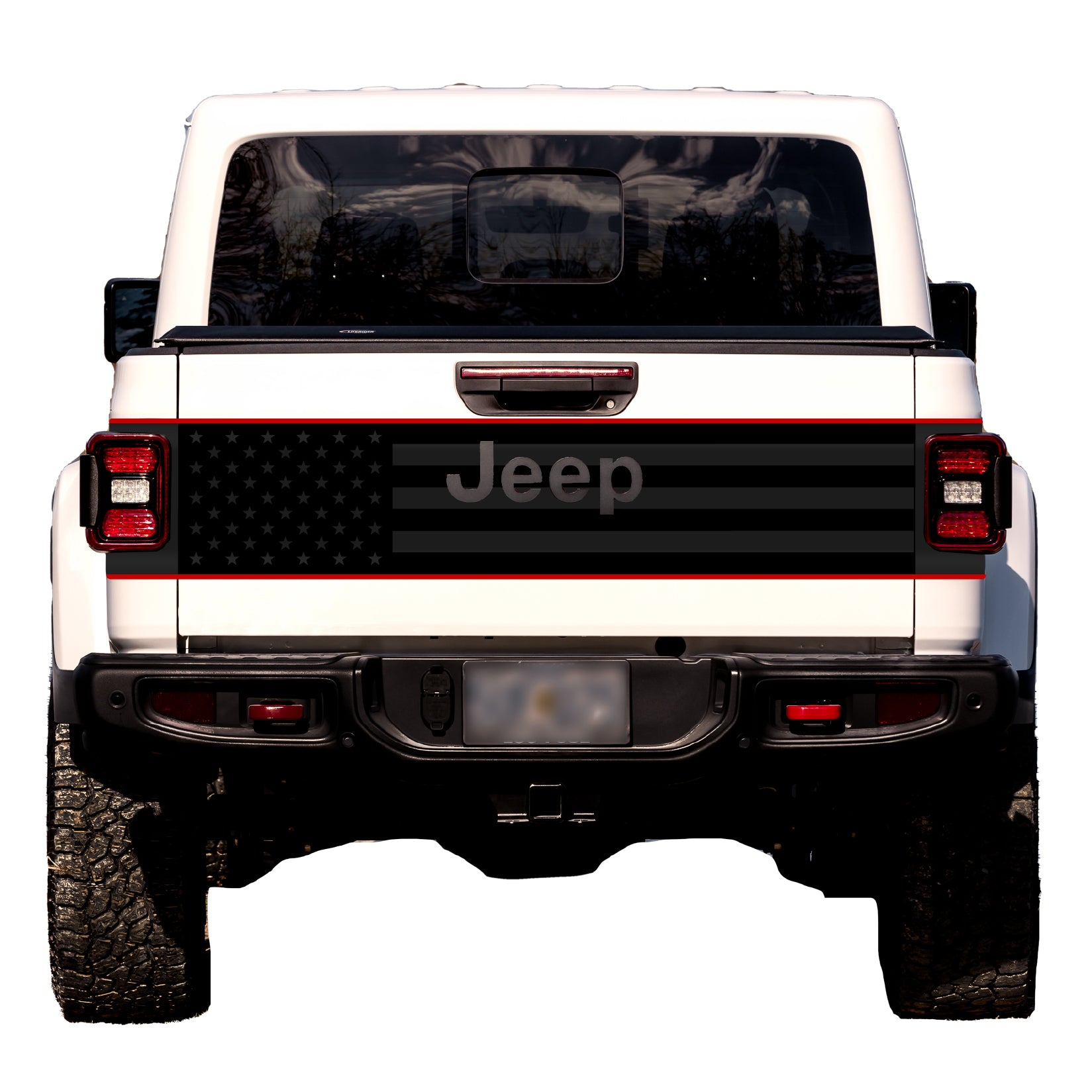 Tailgate Wrap Kit for Gladiator | Black Flag