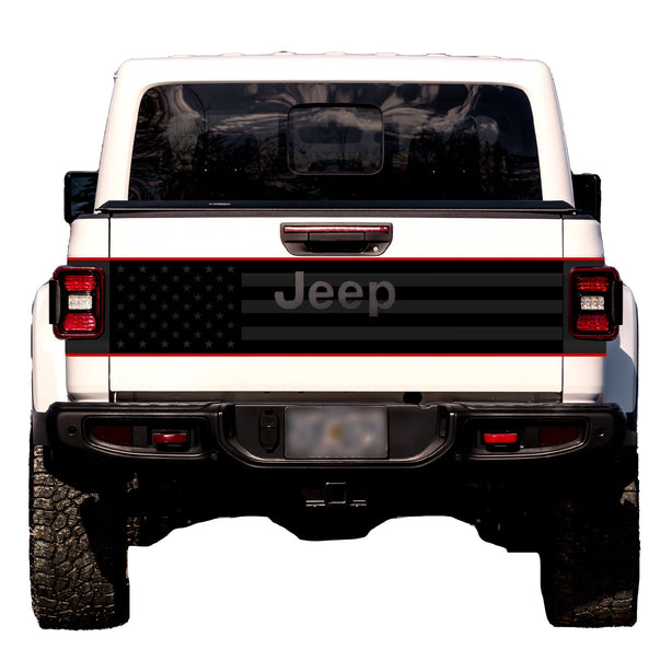 Tailgate Wrap Kit for Gladiator | Black Flag