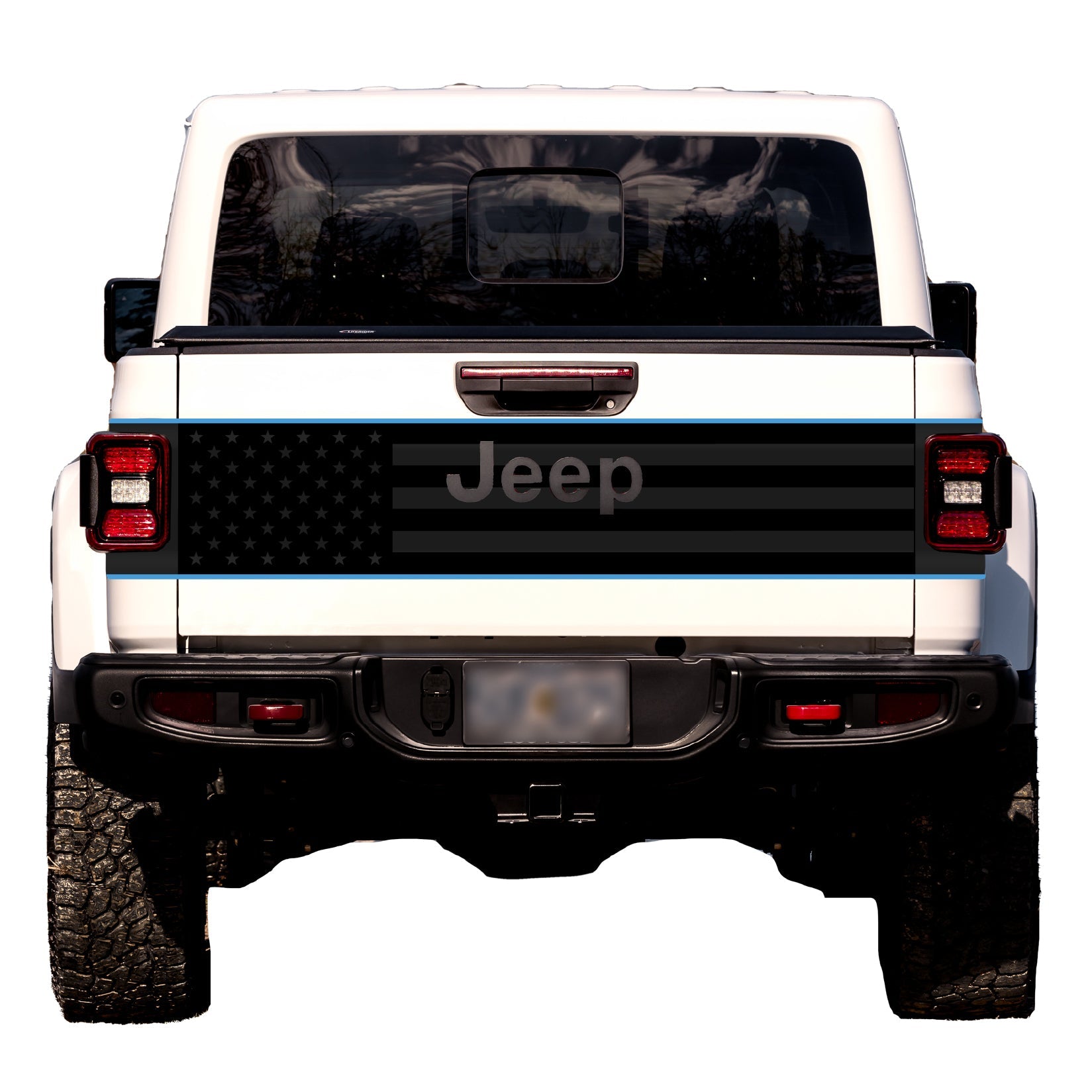 Tailgate Wrap Kit for Gladiator | Black Flag
