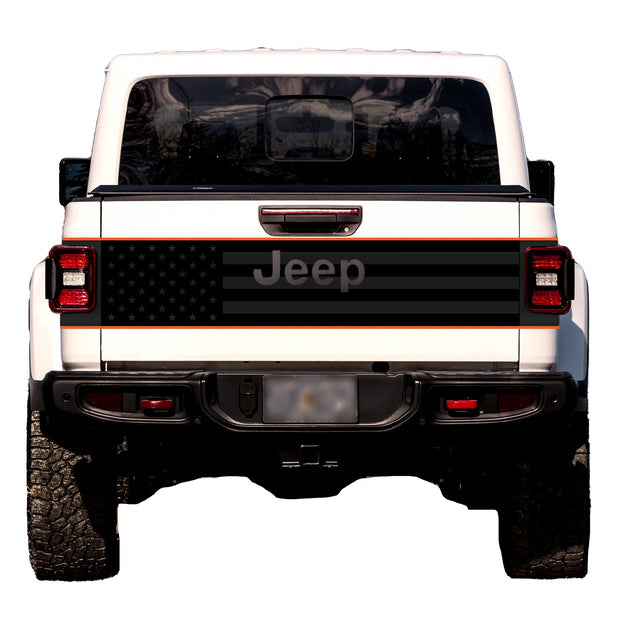 Tailgate Wrap Kit for Gladiator | Black Flag