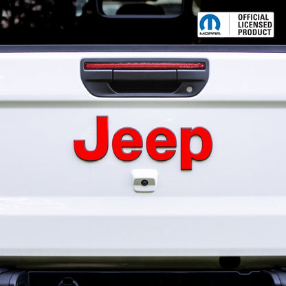Jeep Gladiator Emblem Overlay Decal Set | Solid Colors