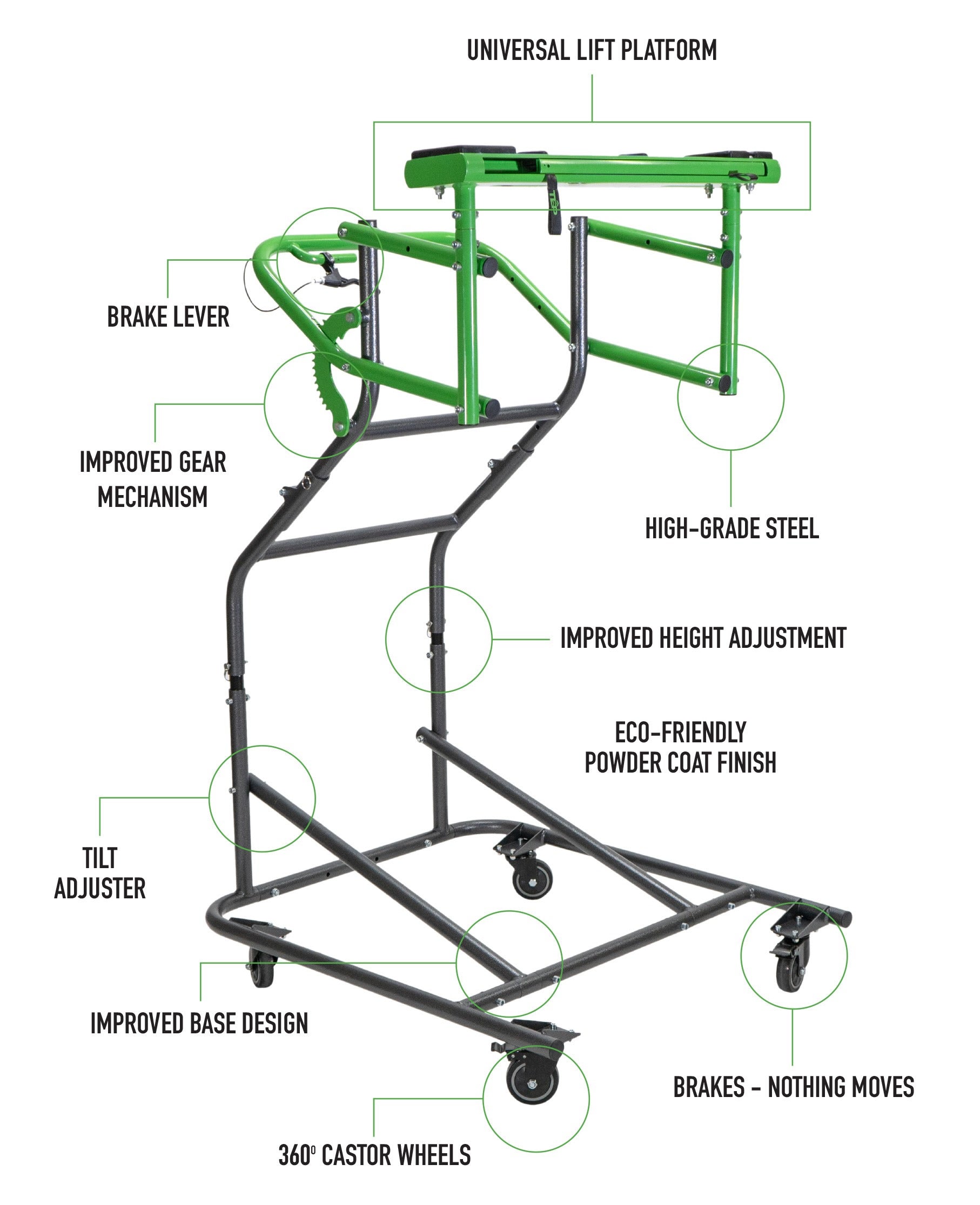 TopLift Pro V2 - Hardtop Removal & Storage Tool for Jeep Wrangler and Ford Bronco