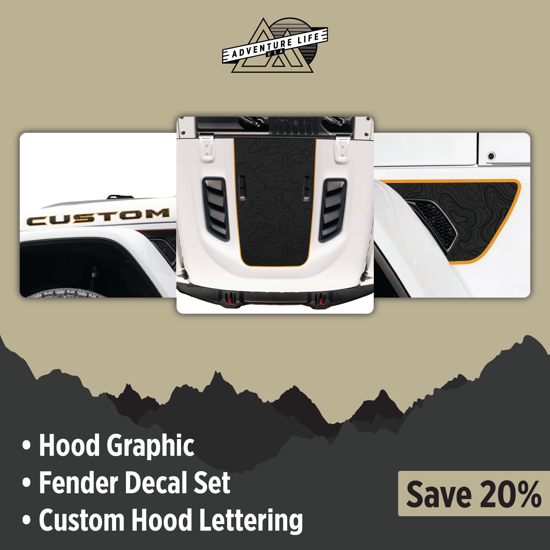 Graphic Kit for Gladiator JT RUBICON