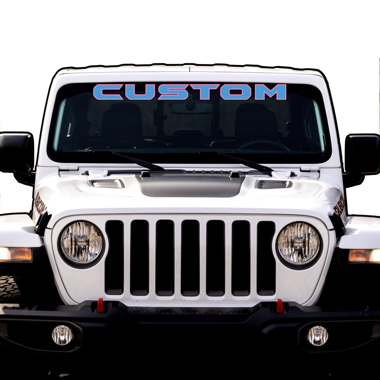 Windshield Lettering