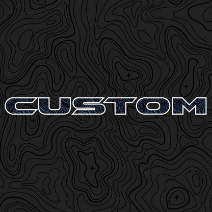 Topographical Hood Lettering | Set of 2