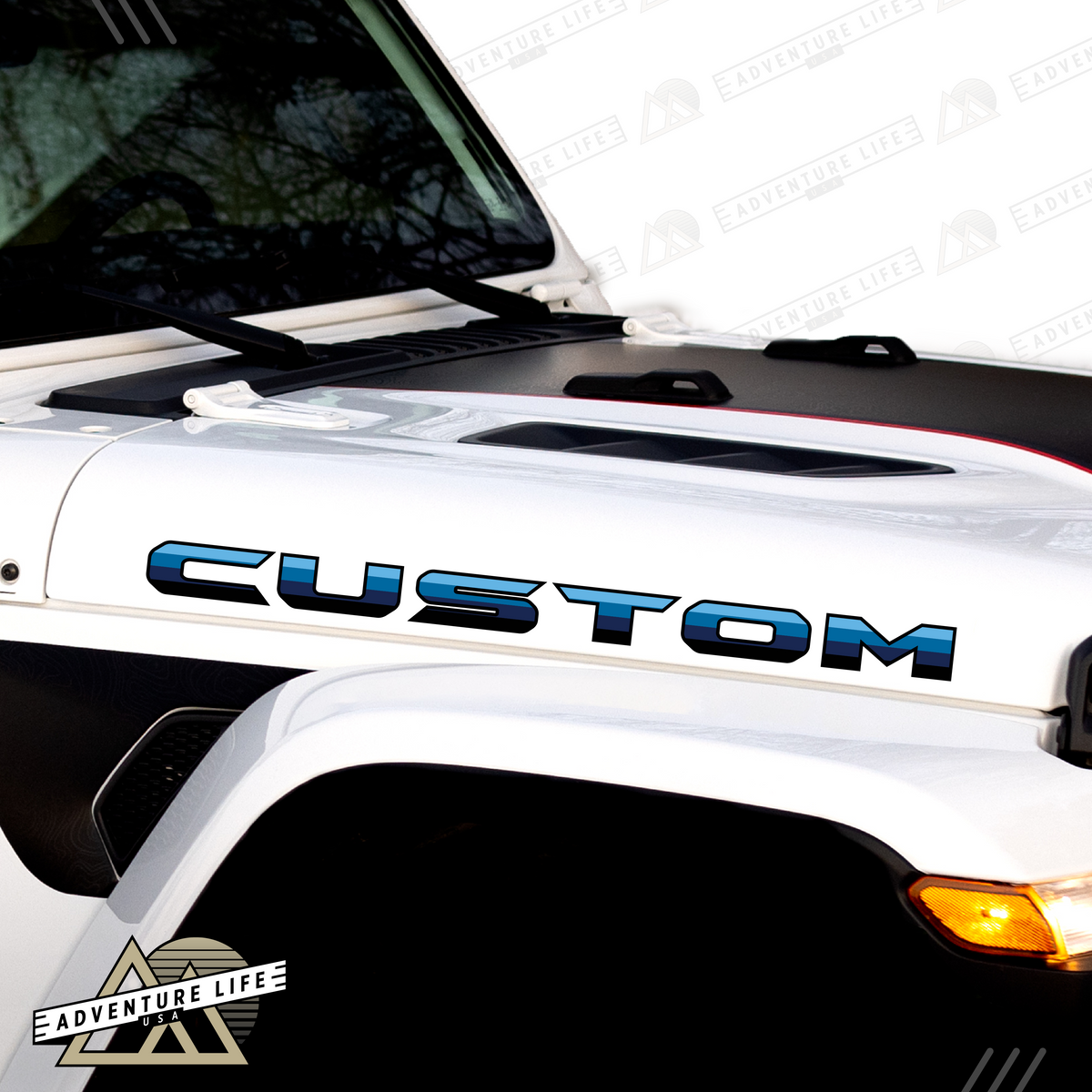 Custom Hood Lettering Custom Hood Lettering | Inspired by Honcho Edition (Maroon, Orange & Y ...