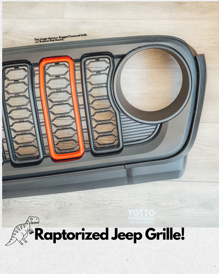Fully Raptorized Grille - Newer Style Upgrade fits Wrangler JL/ GladiatorJT