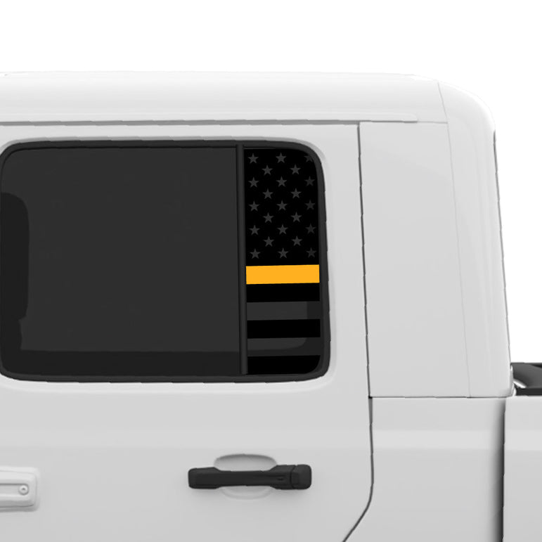 Flag Window Graphic for Gladiator JT and Wrangler JLU | Set of 2