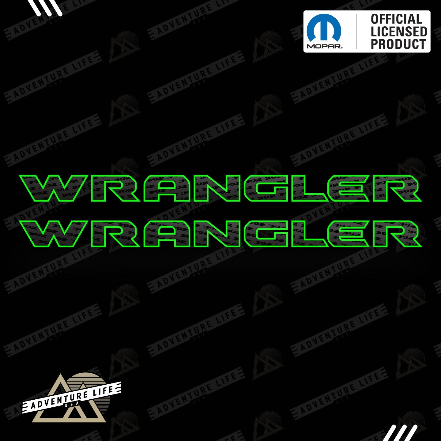 WRANGLER Hood Lettering | Set of 2