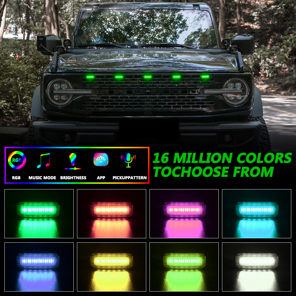 Prerunner RGB Grille Lights for Ford Bronco 21-25