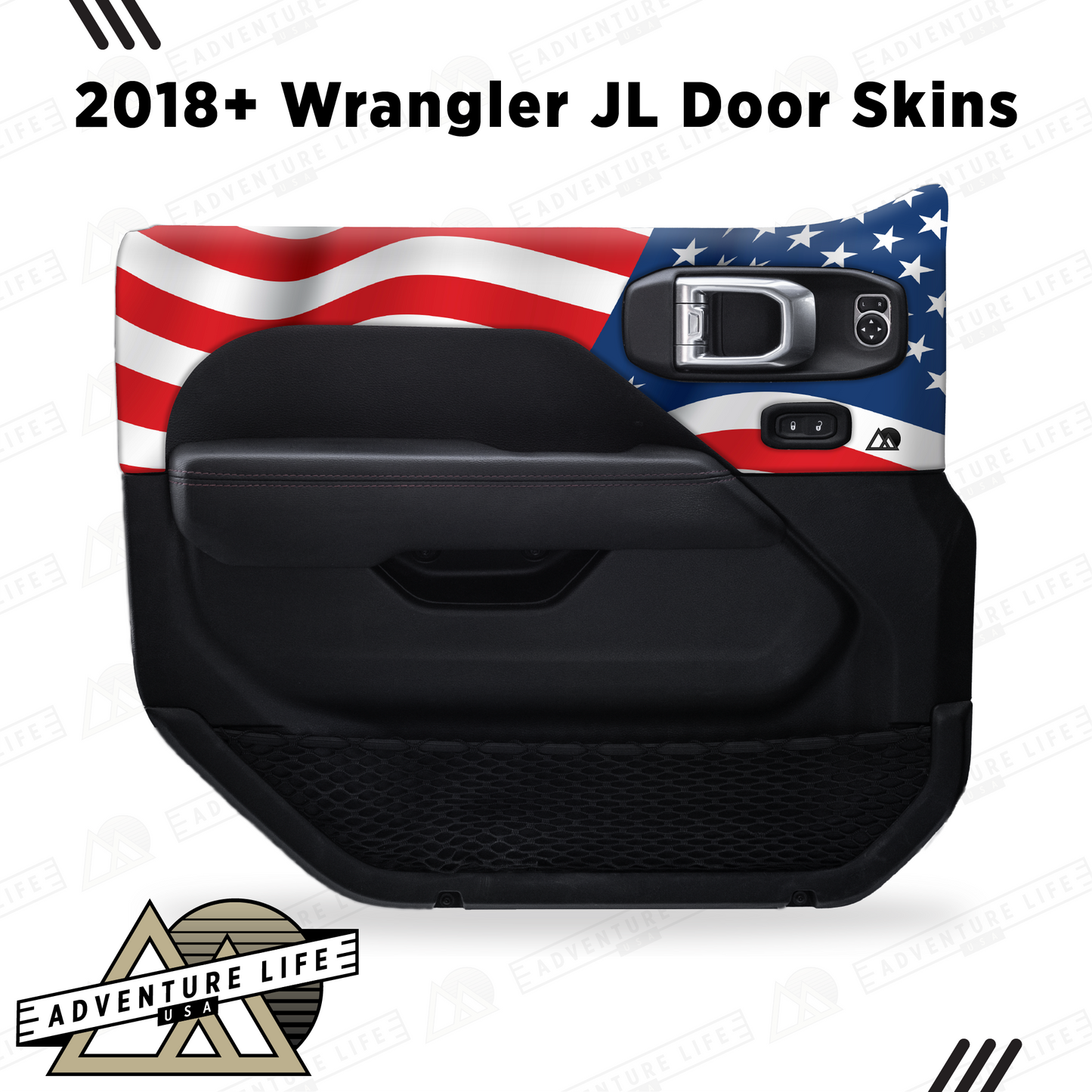 2018+ Wrangler JL Door Skins | American Flag