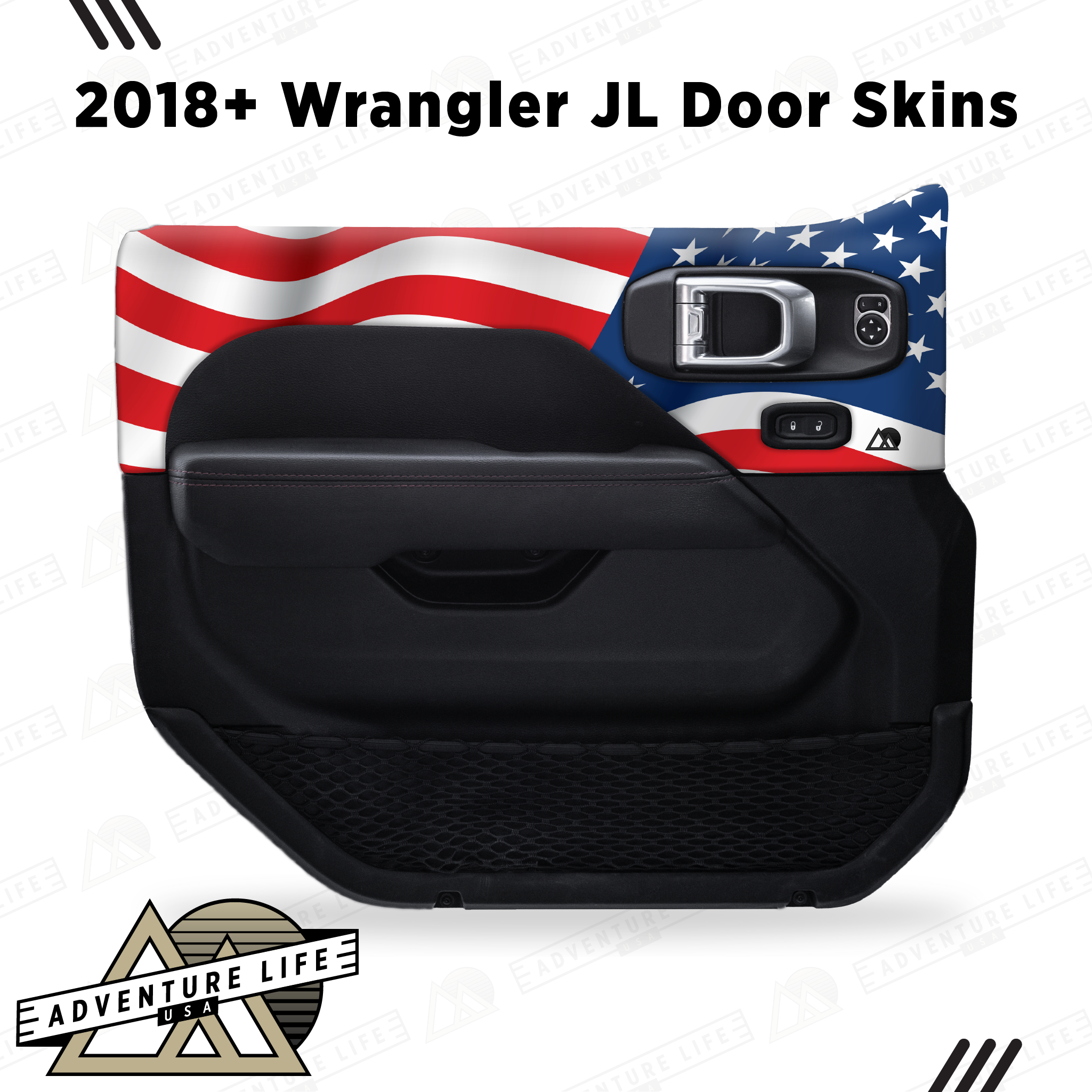 2018+ Wrangler JL Door Skins | American Flag