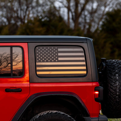 American Flag Window Graphic for Wrangler | Set of 2