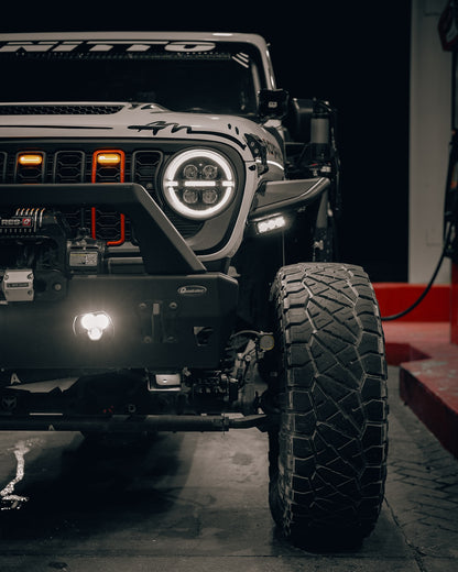 Two-Tone Willys/392 Style Grille for Jeep Wrangler JL & Gladiator JT