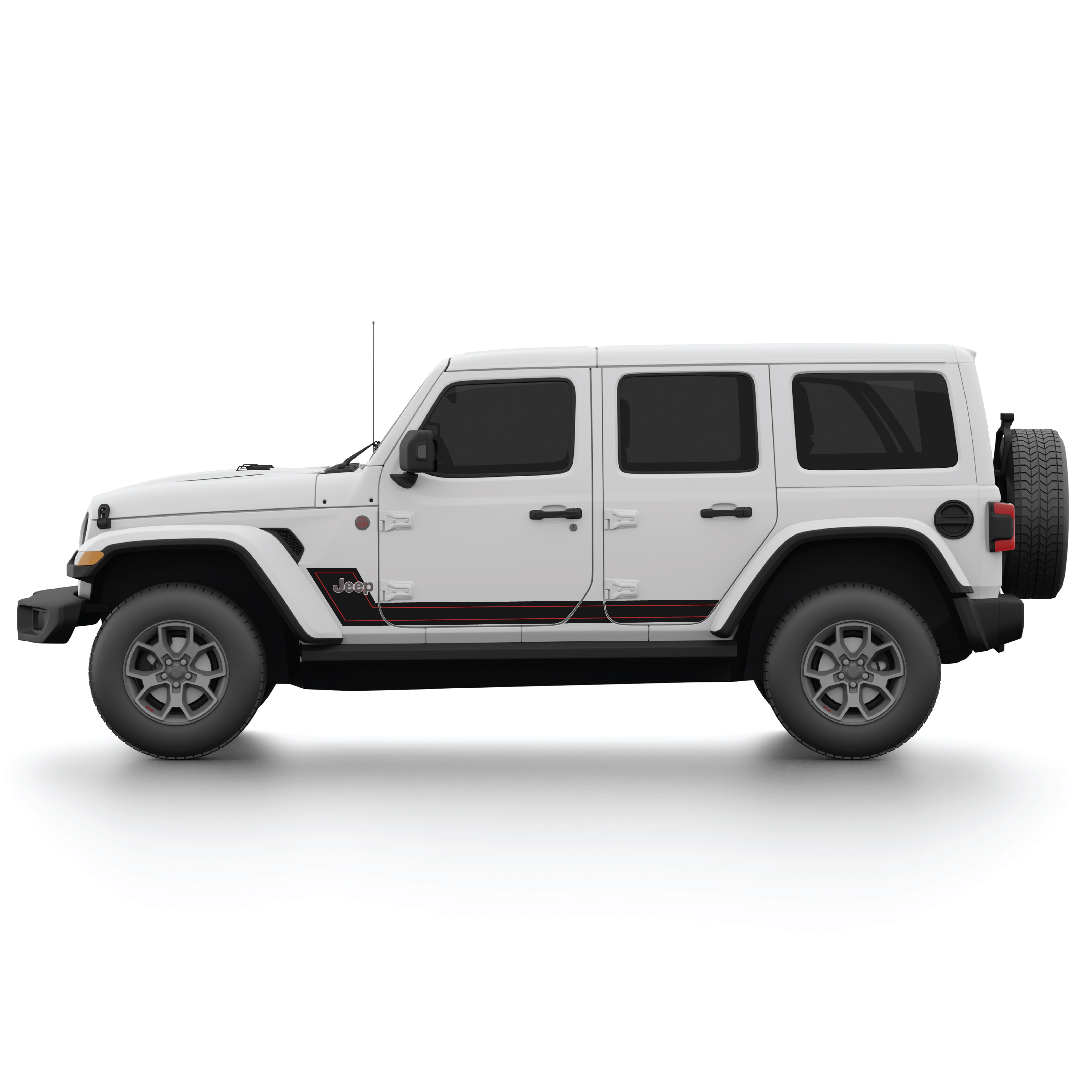 Lower Side Stripe with pinstripe for Wrangler JL – Yotto Overland