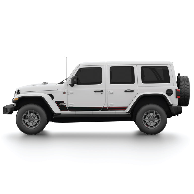 Lower Side Stripe with pinstripe for Wrangler JL