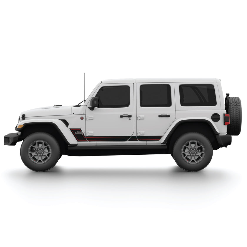 Lower Side Stripe with pinstripe for Wrangler JL
