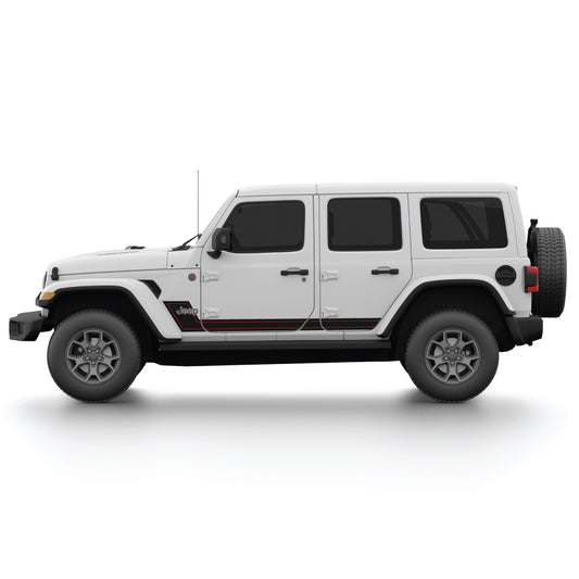 Lower Side Stripe with pinstripe for Wrangler JL