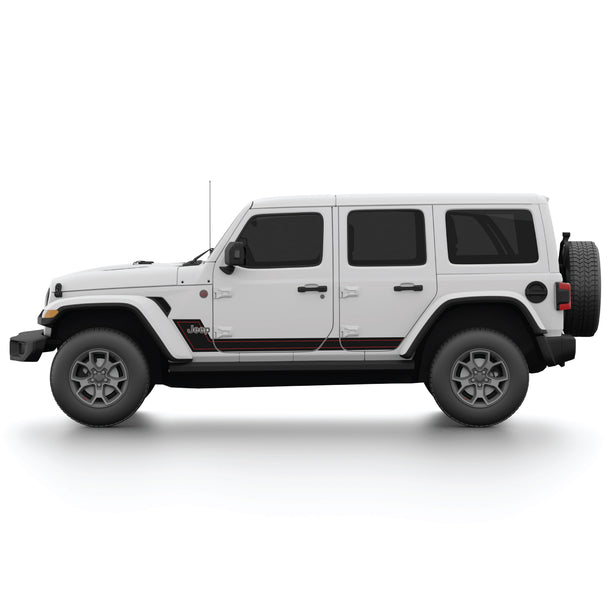Lower Side Stripe with pinstripe for Wrangler JL