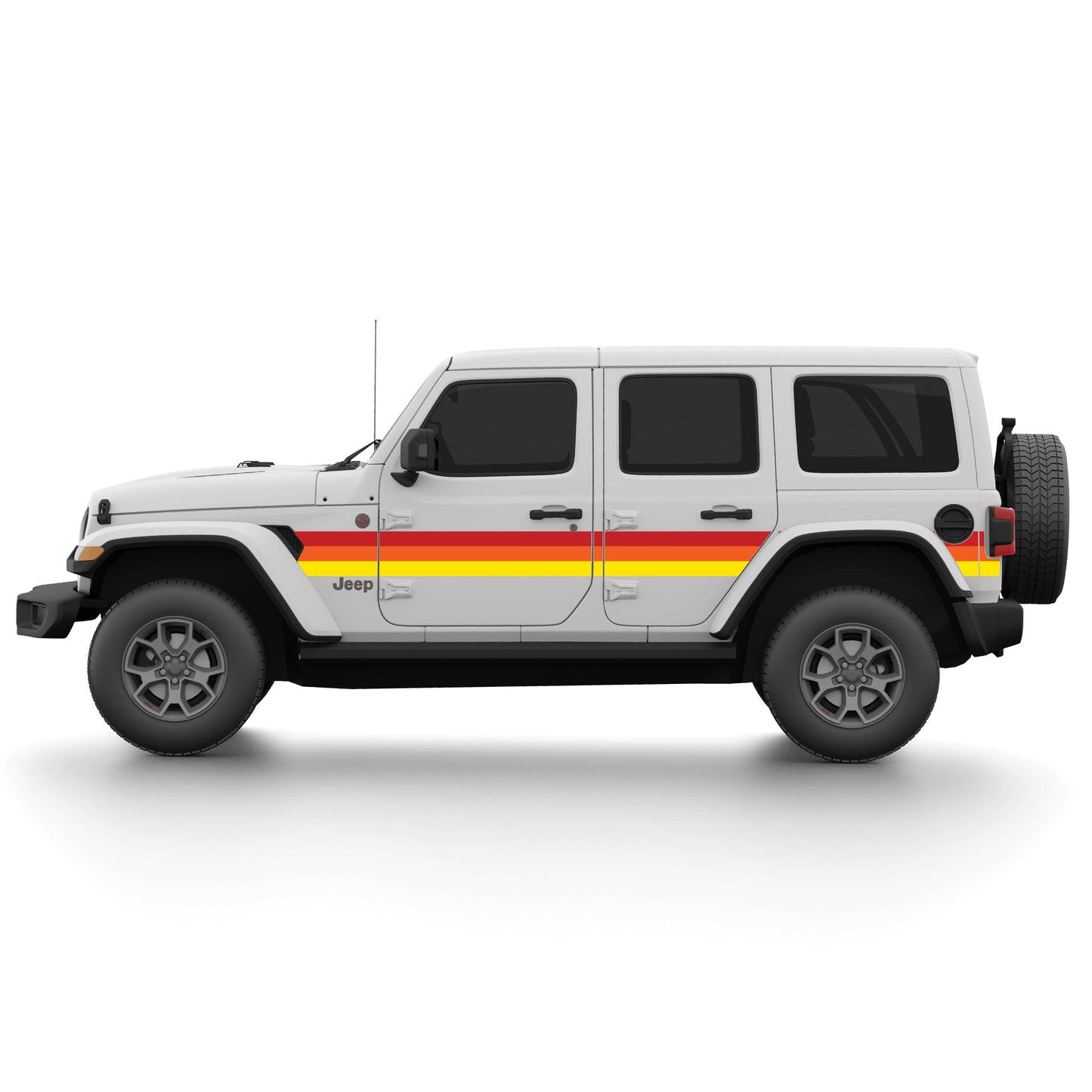 Retro Gradient Side Graphic Kit for Wrangler JL