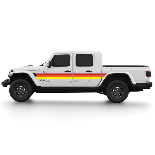 Retro Gradient Stripe Kit for Jeep Gladiator