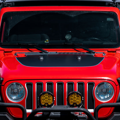 Black Topo Hood Graphic | fits Wrangler JL and Gladiator JT