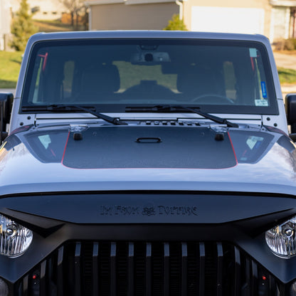 Hood Graphic for Wrangler JK | Black Topo