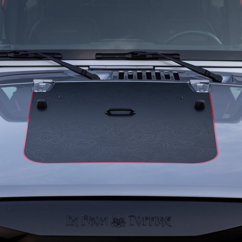Hood Graphic for Wrangler JK | Black Topo
