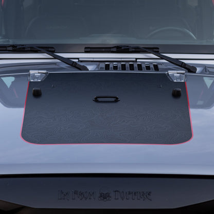Hood Graphic for Wrangler JK | Black Topo