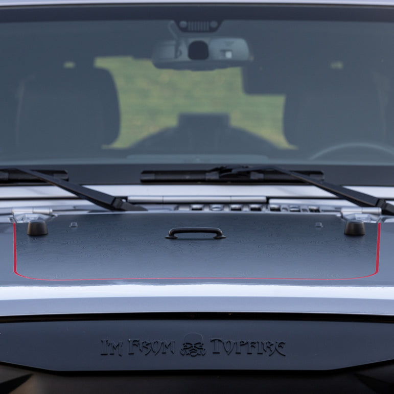 Hood Graphic for Wrangler JK | Black Topo