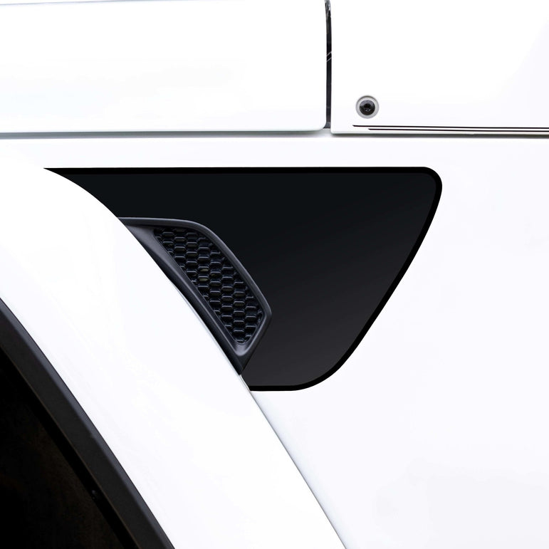 Premium Fender Vent Decal Set | Black Topo - fits Wrangler JL & Gladiator JT