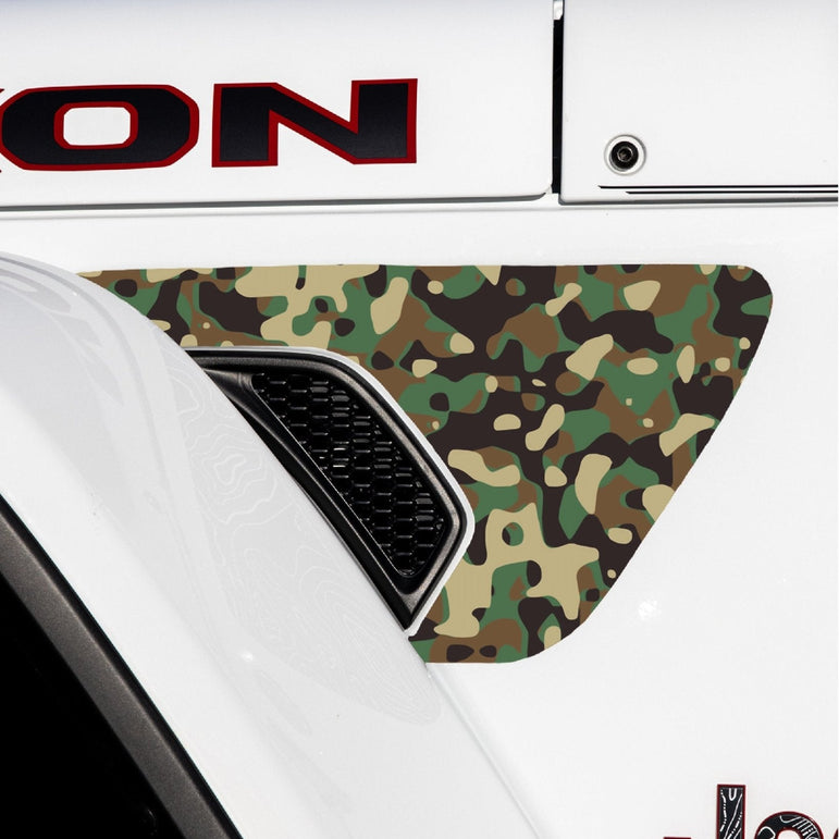 Fender Vent Decal Set | Camo - fits Wrangler JL & Gladiator JT
