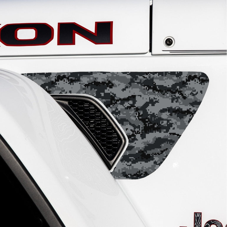 Fender Vent Decal Set | Camo - fits Wrangler JL & Gladiator JT