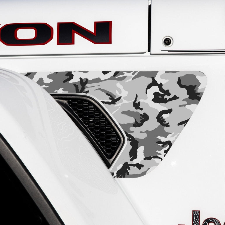 Fender Vent Decal Set | Camo - fits Wrangler JL & Gladiator JT