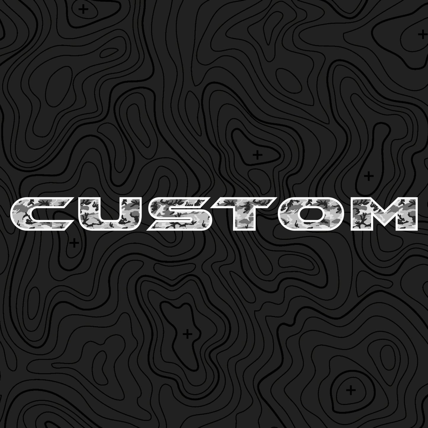 Camo Hood Lettering | Set of 2